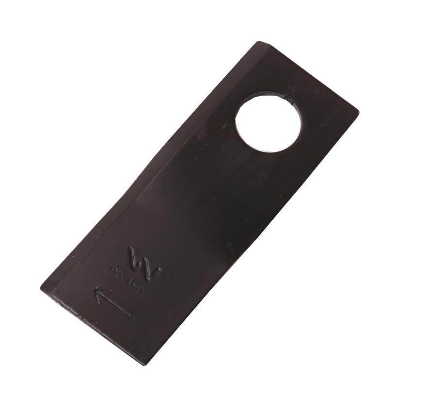Nóż. nożyk kosiarka prawy 100X40X3mm otwór 19 zastosowanie RS 100/3 Sipma W