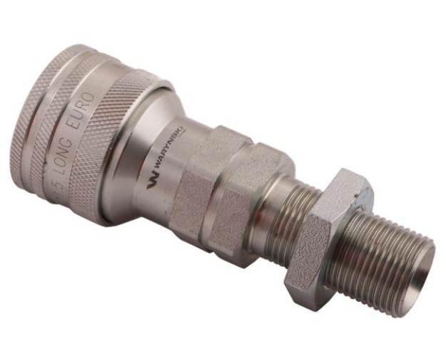 Szybkozłącze hydrauliczne gniazdo long M20x1.5 gwint zewnętrzny EURO (ISO 7