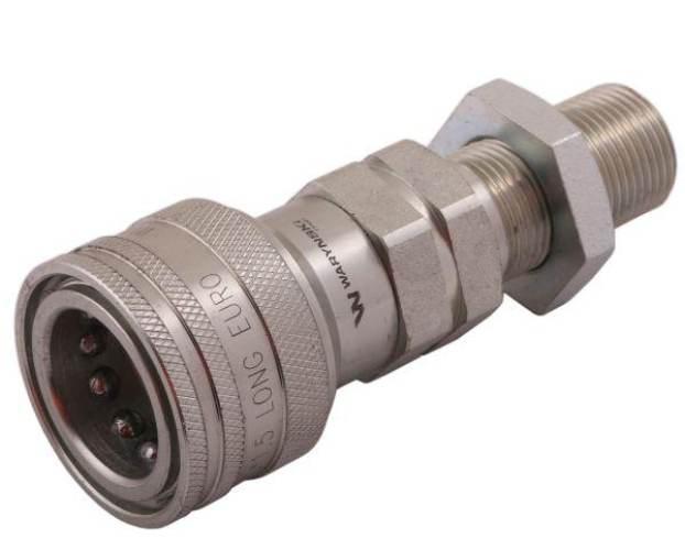 Szybkozłącze hydrauliczne gniazdo long M20x1.5 gwint zewnętrzny EURO (ISO 7 - zdjęcie 2