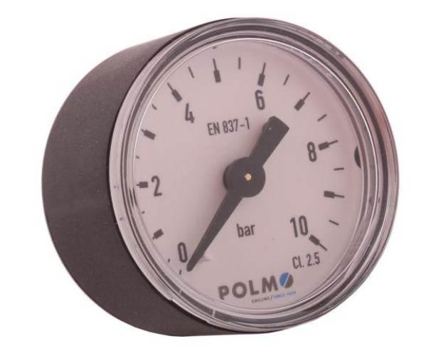 Manometr suchy M40 0-10 bar gwint G1/8" tylne przyłącze obudowa plastikowa