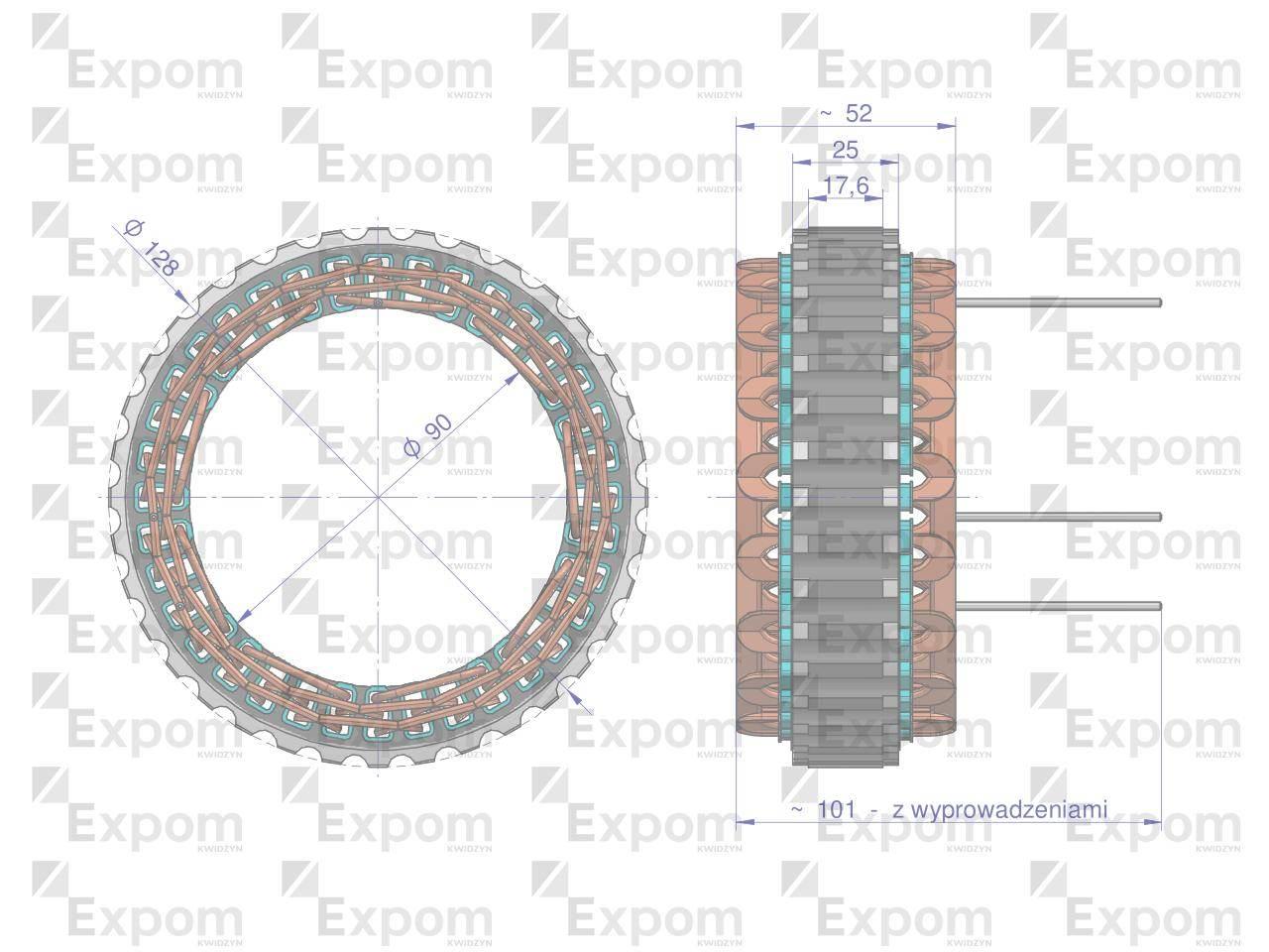 Stojan alternatora AX230000 AX260000EX C-330 C-360 Nowy Typ EXPOM KWIDZYN e - zdjęcie 2