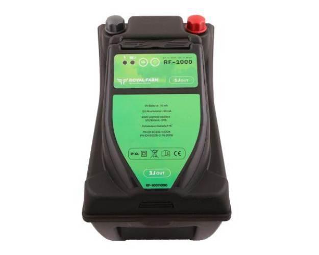 Elektryzator 1J bateryjno-sieciowy (uniwersalny) RF-1000 z zasilaczem ROYAL - zdjęcie 2