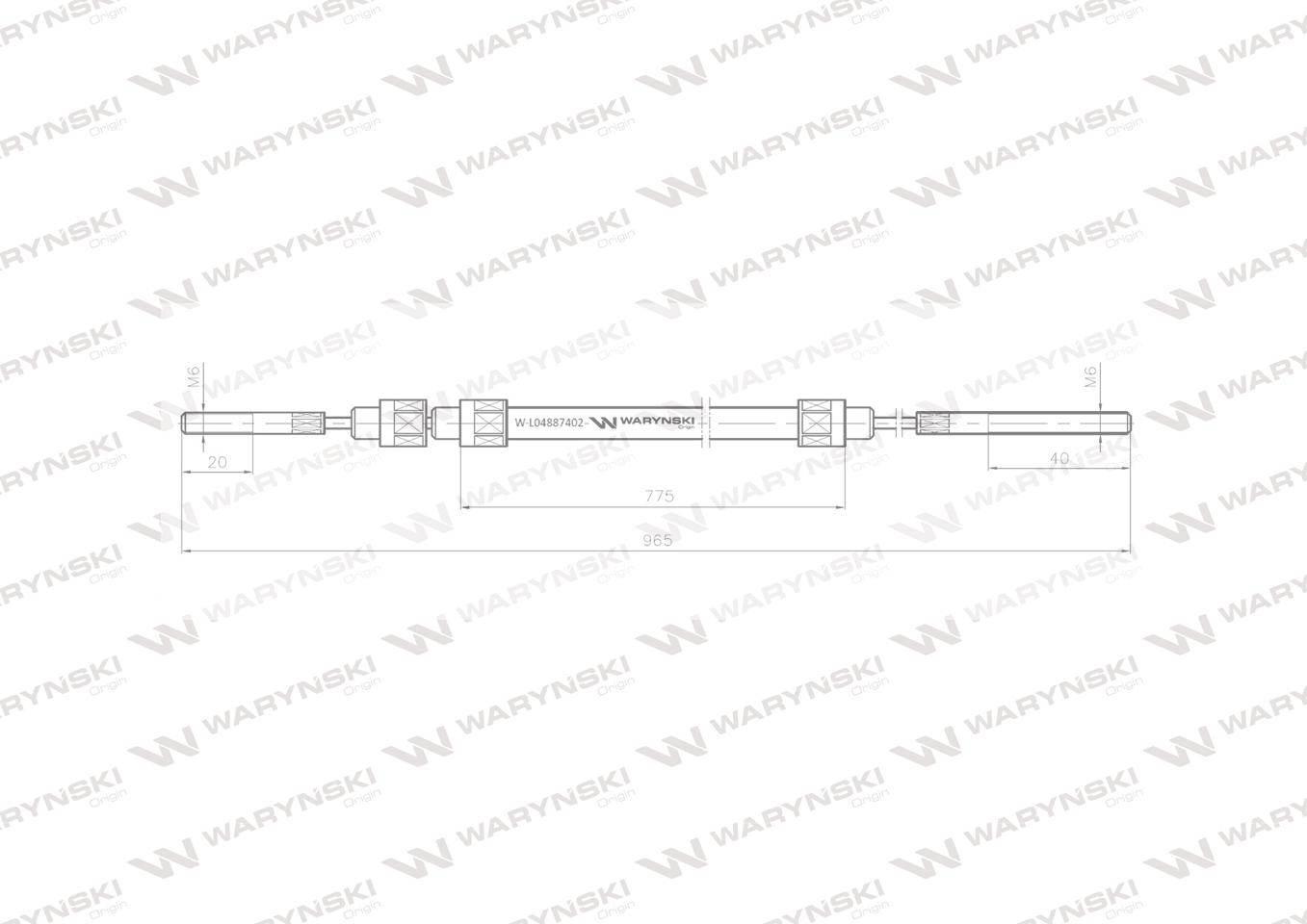 Linka - Zaczep L-965mm 59117515 ZETOR Waryński W-L04887402 - zdjęcie 2