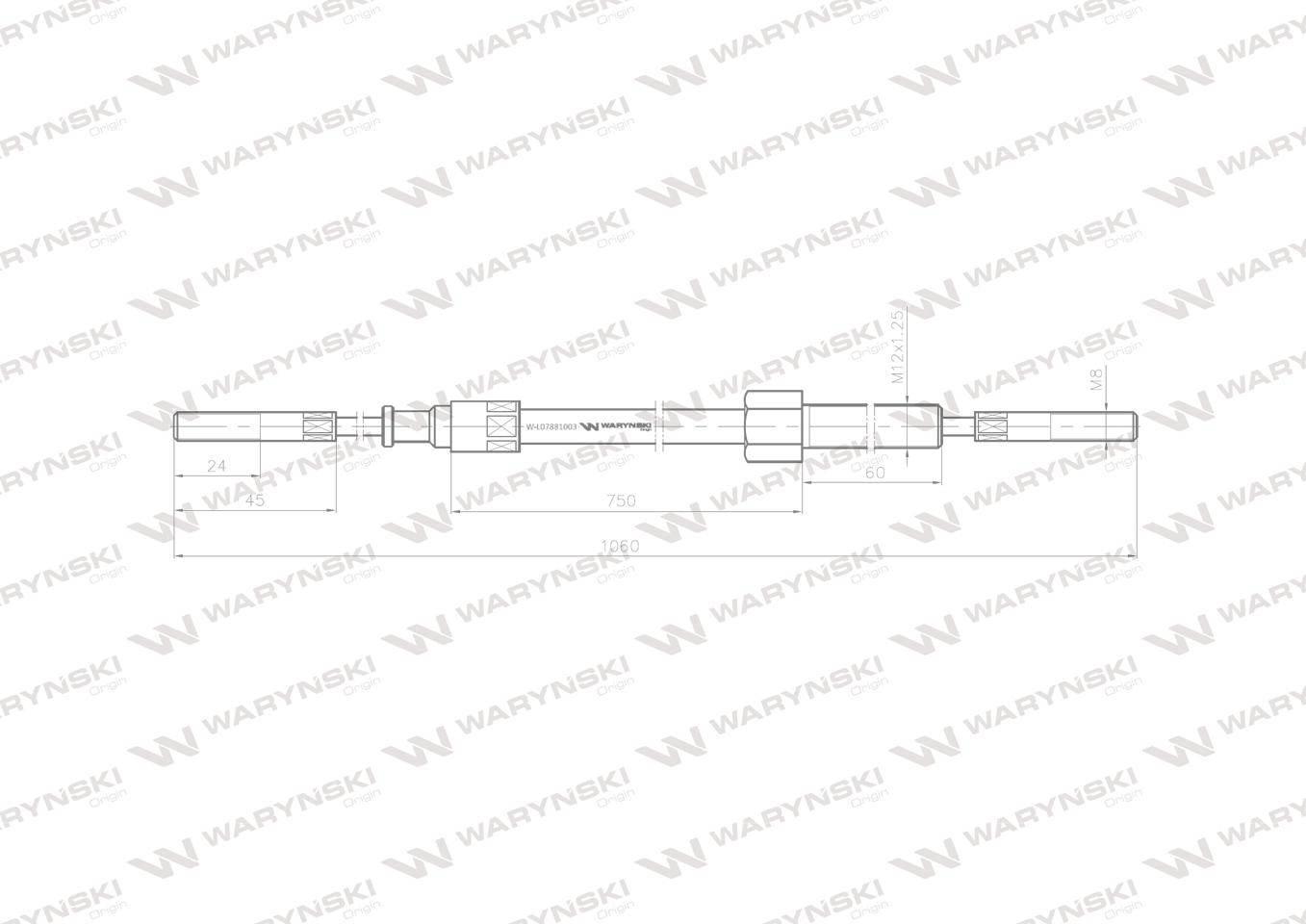 Linka - Sprzęgło L-1060mm/750mm 69112105 ZETOR Waryński W-L07881003 - zdjęcie 2