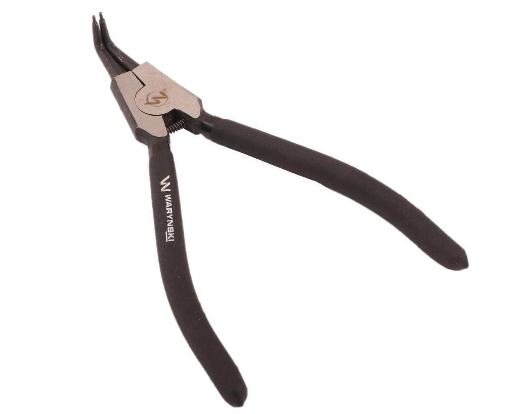 Szczypce do pierścieni osadczych 240 mm zewnętrzne wygięte Waryński WMP115