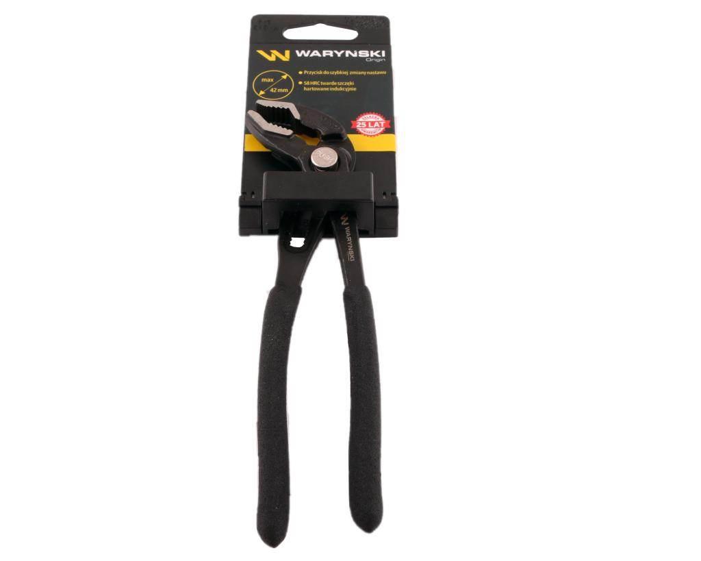 Szczypce do rur szybkonastawne 180mm. zakres szczęk 42 mm Waryński WMH126
