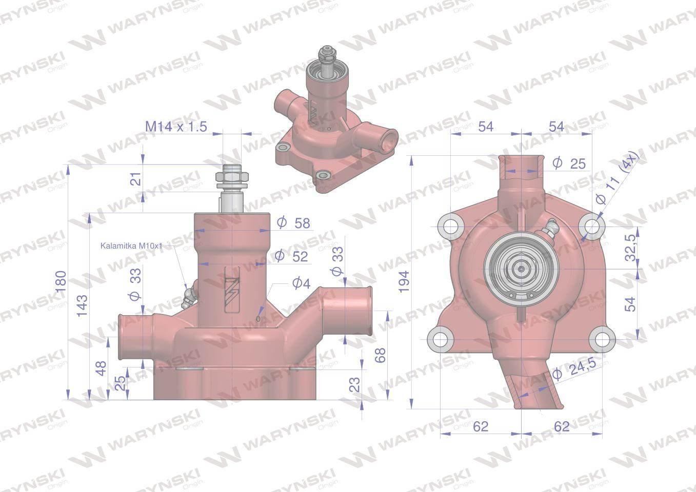 Pompa wody C-360 WARYŃSKI 46506150W - zdjęcie 6