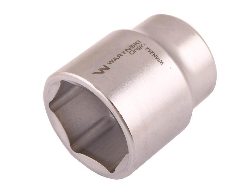 Nasadka sześciokątna 3/4". 40 mm. CrV50BV30. DIN 3124. Waryński WMN262