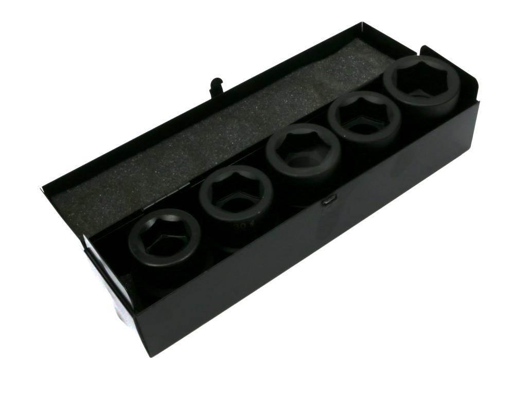 Zestaw nasadek udarowych 1" 5 cz. 27. 30. 32. 33. 36 mm ze stali CrMo DIN 3 - zdjęcie 3