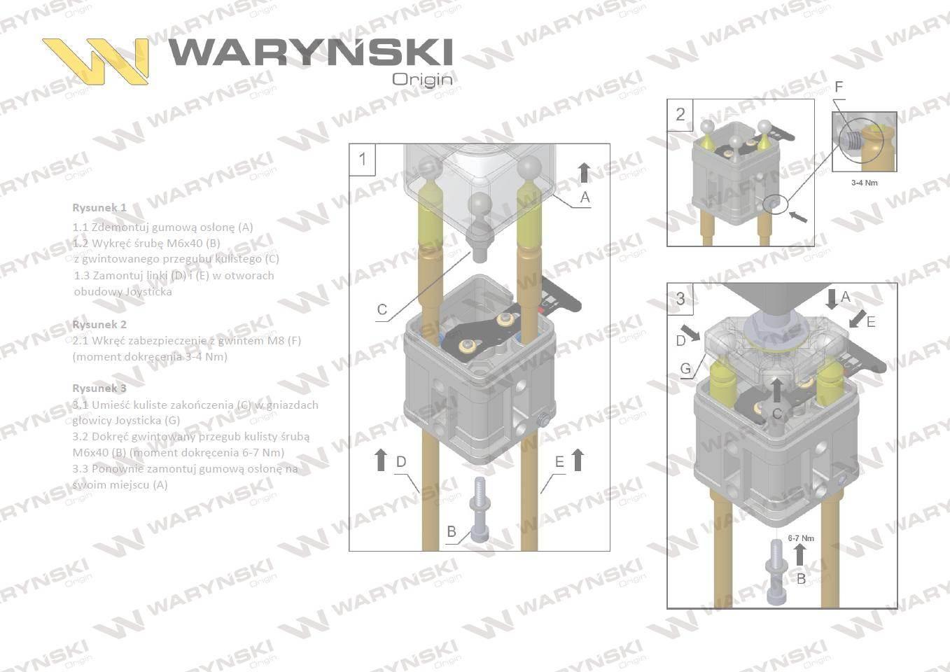 Joystick pod linki zakończone kulką z 2 przełącznikami (z 2 przyciskami na - zdjęcie 6
