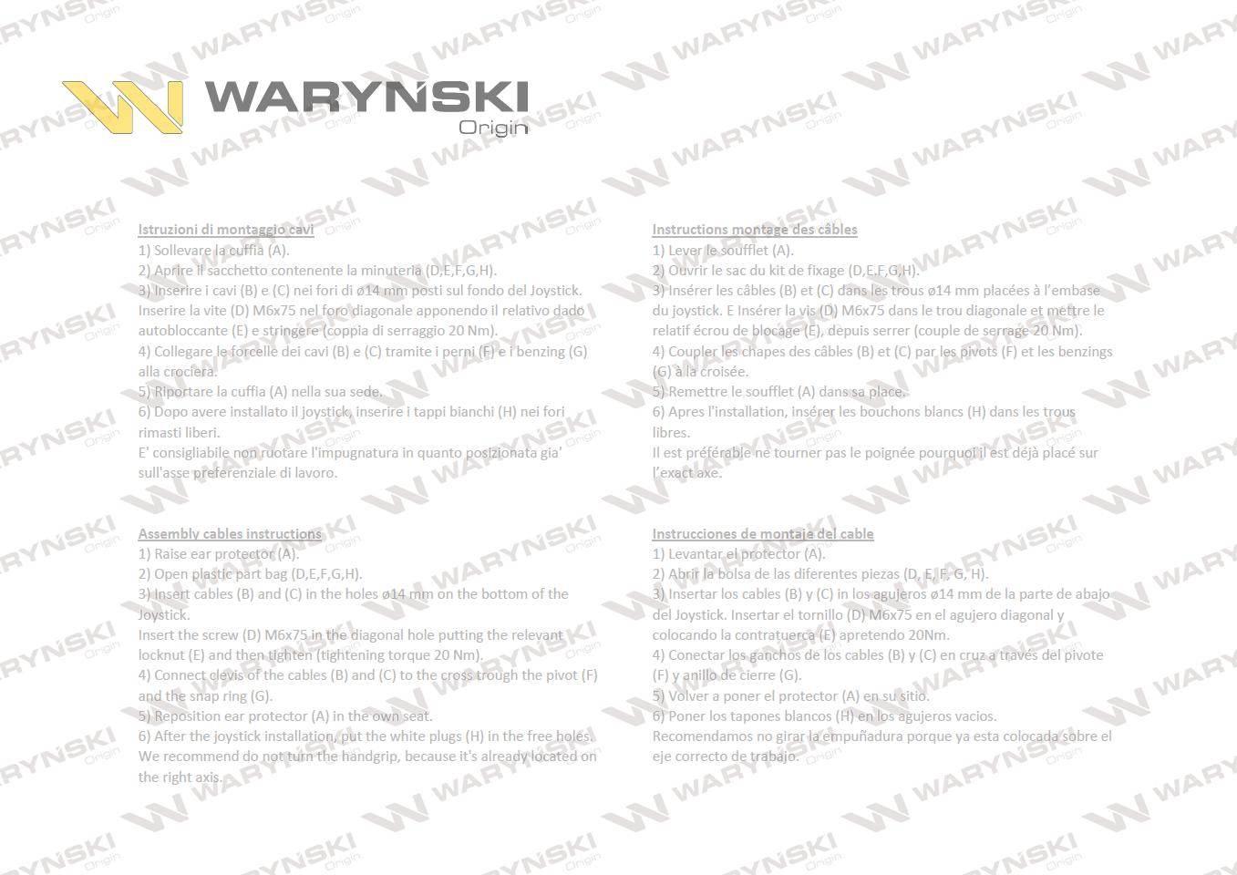 Joystick pod linki zakończone widełkami bez przełącznika (bez przycisku. na - zdjęcie 4