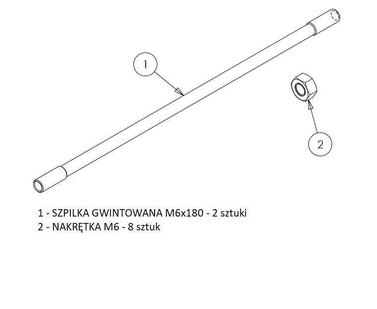 Zestaw szpilek do połączenia 4 dźwigni 3047 (JOY-DZ3047) sterowania rozdzie - zdjęcie 2