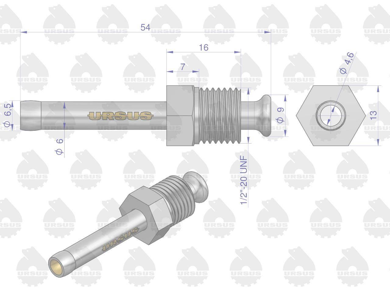 Krócie pompki paliwa C-360 3P ORYGINAŁ URSUS 46952030U - zdjęcie 2