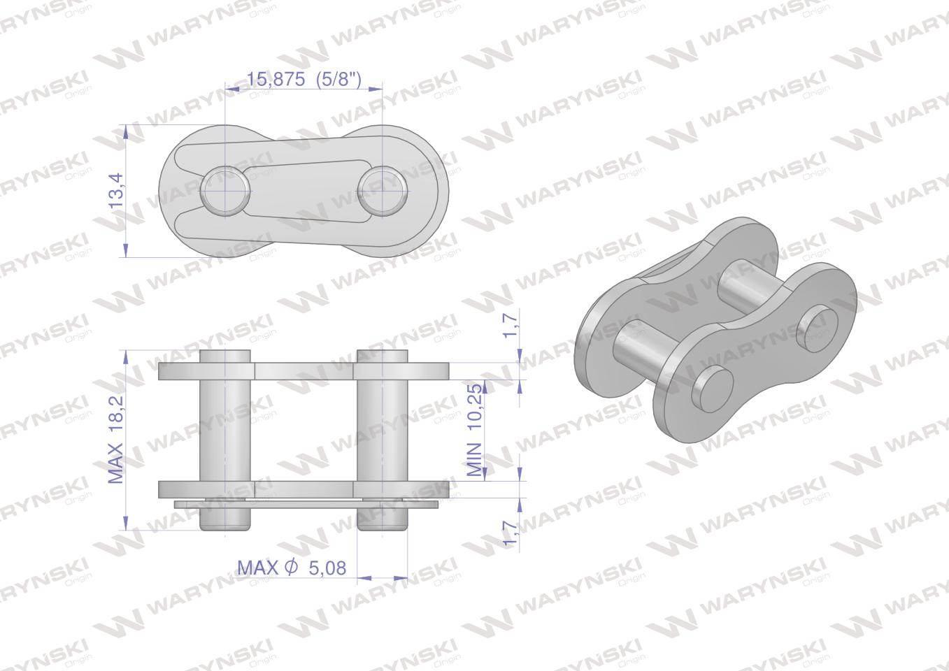 Zamek łańcucha 10BF20 zastosowanie Claas 670251. 670251.0. 0006702510 Waryń - zdjęcie 2