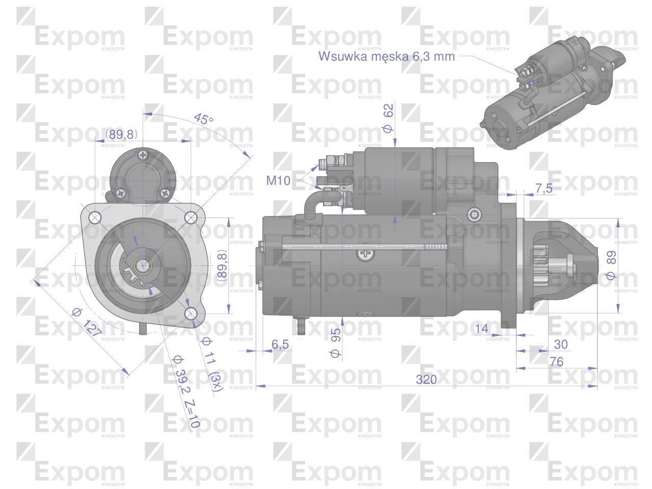Rozrusznik AZF4148 Nowy Typ EXPOM KWIDZYN eu MS295EX - zdjęcie 6