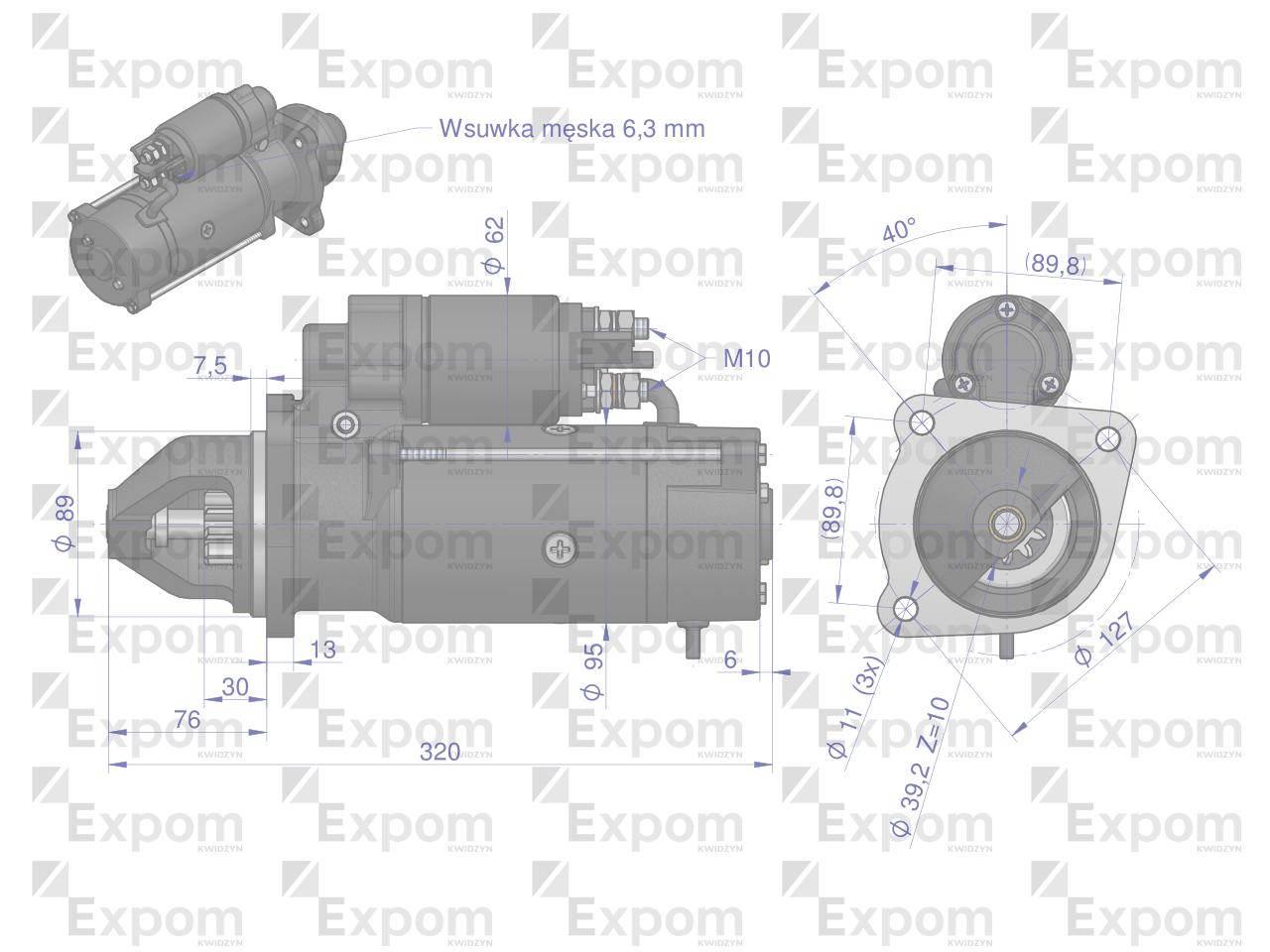 Rozrusznik AZF4545 Nowy Typ EXPOM KWIDZYN eu MS151EX - zdjęcie 5