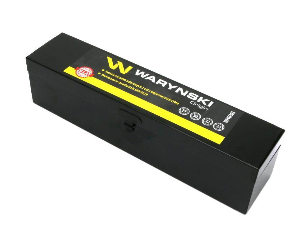 Zestaw nasadek udarowych 1" 4 cz. 27. 30. 32. 33 mm ze stali CrMo DIN 3129 - zdjęcie 4