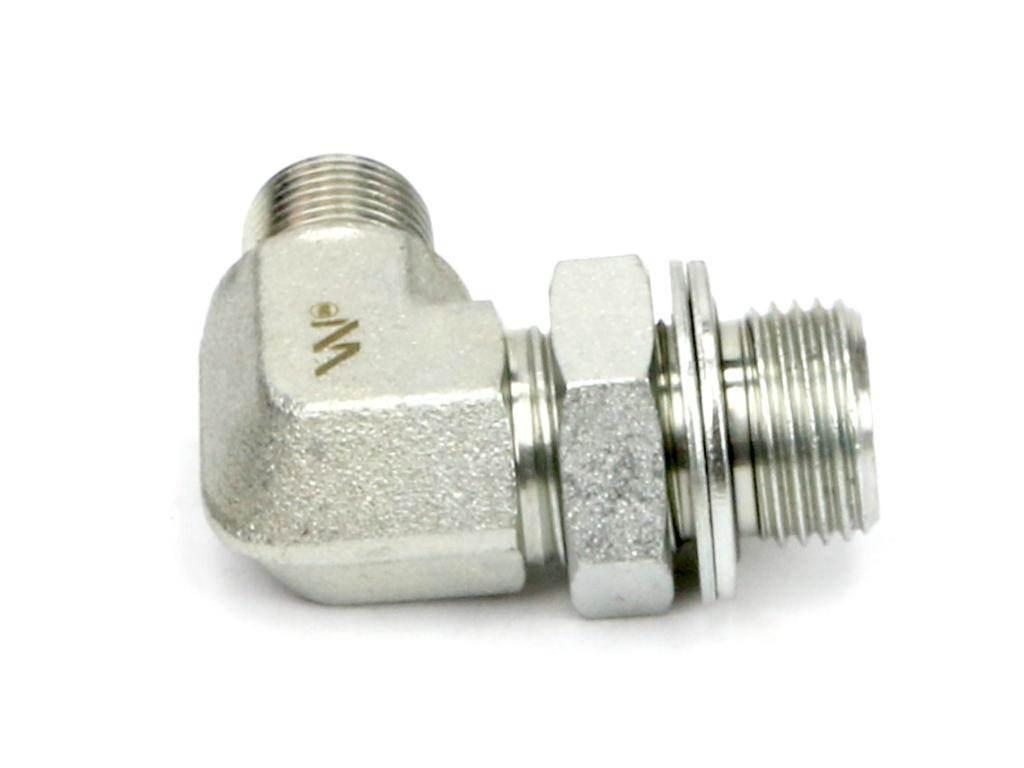 Kolanko hydrauliczne nastawne calowe BB 3/8" x 1/2" BSP z regulacją Waryńsk - zdjęcie 4