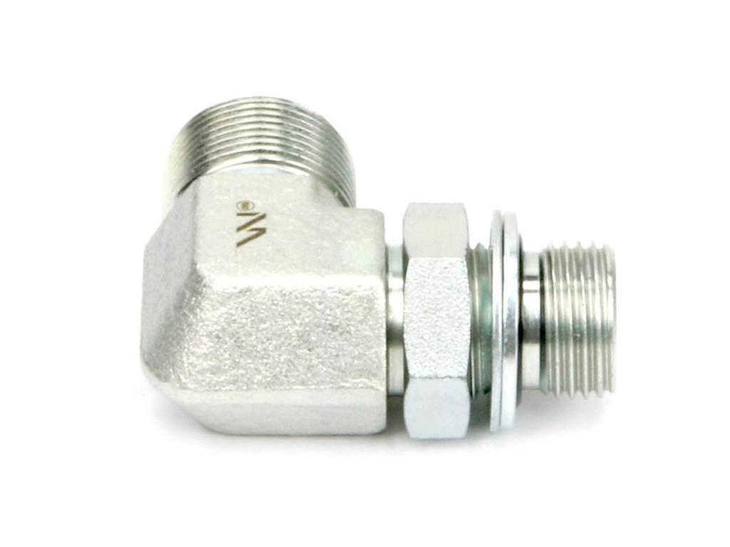Kolanko hydrauliczne nastawne BB M30x2 22L x 3/4"BSP z regulacją Waryński - zdjęcie 4