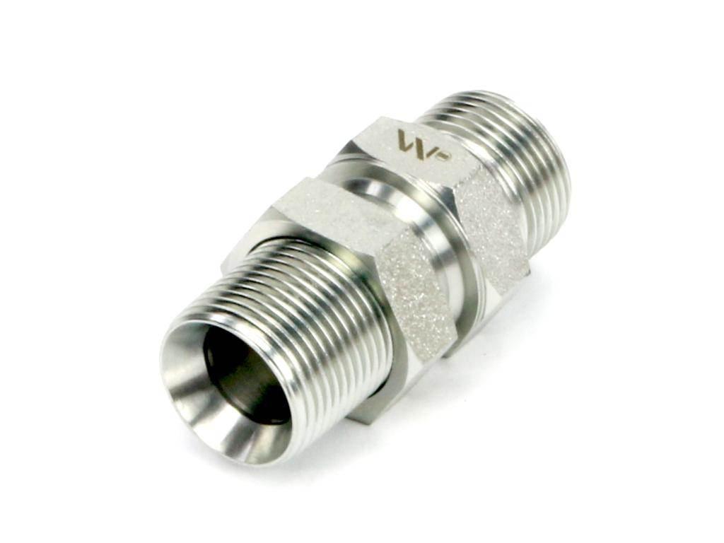 Złączka hydrauliczna calowa grodziowa BB 3/8" BSP z przeciwnakrętką (XSV) W - zdjęcie 2
