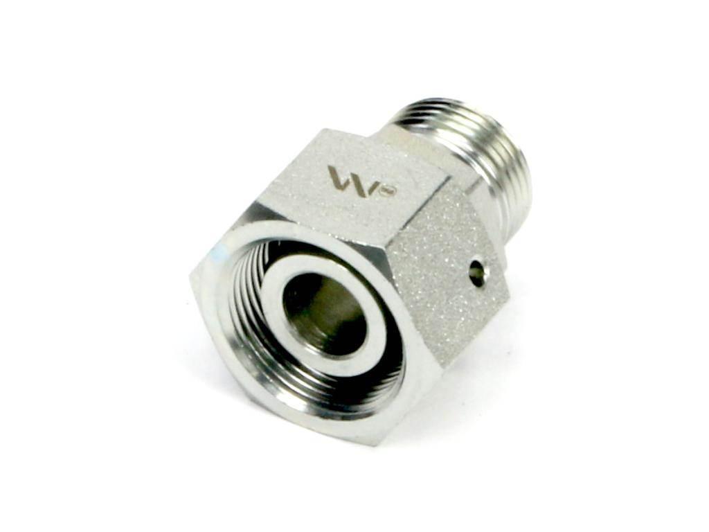 Złączka hydrauliczna metryczna AB (XKOR) A-M22x1.5 15L / B-M18x1.5 12L Wary - zdjęcie 2