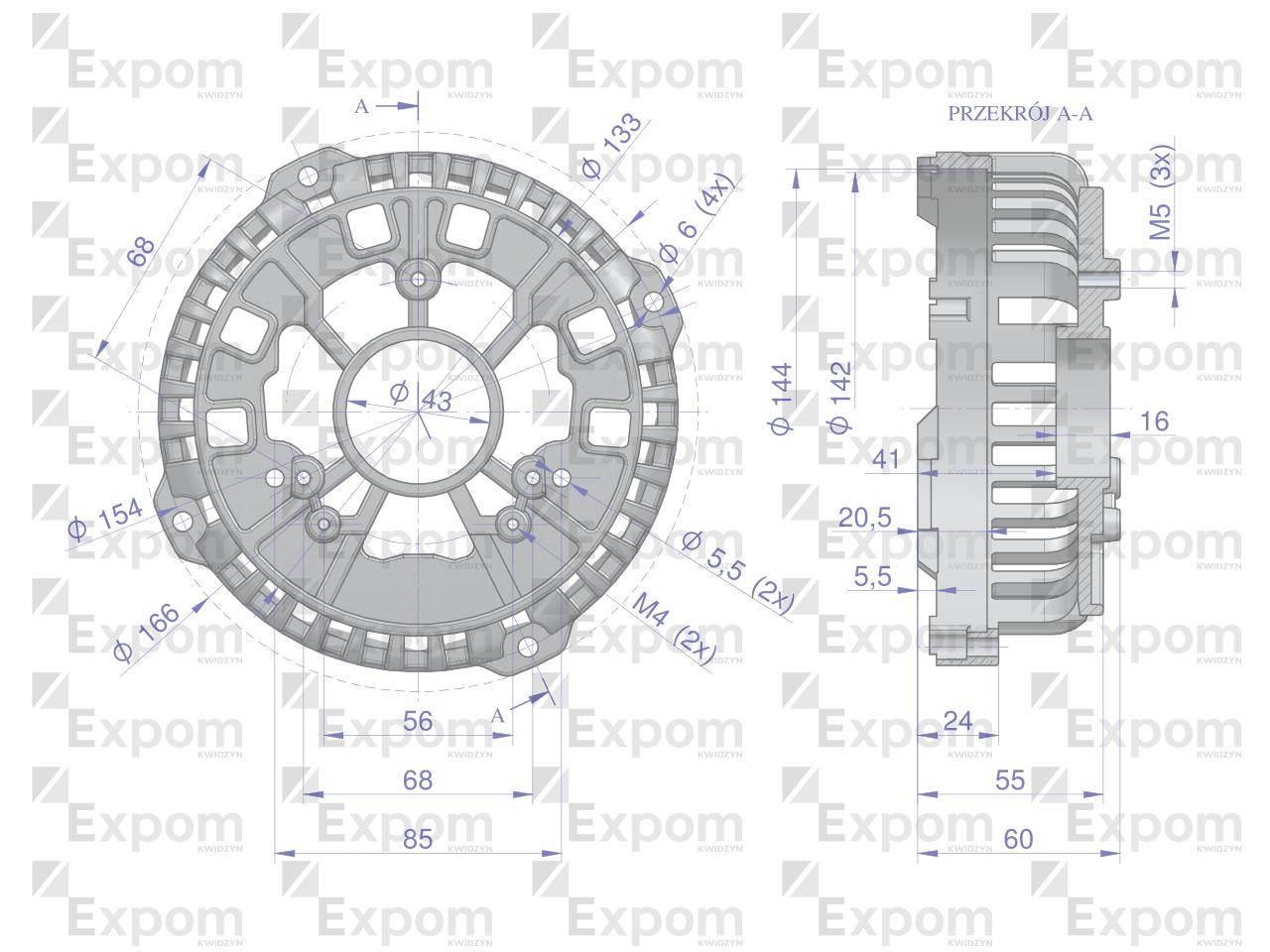 Pokrywa tylna alternatora 0123510074EX Nowy Typ EXPOM KWIDZYN eu - zdjęcie 4