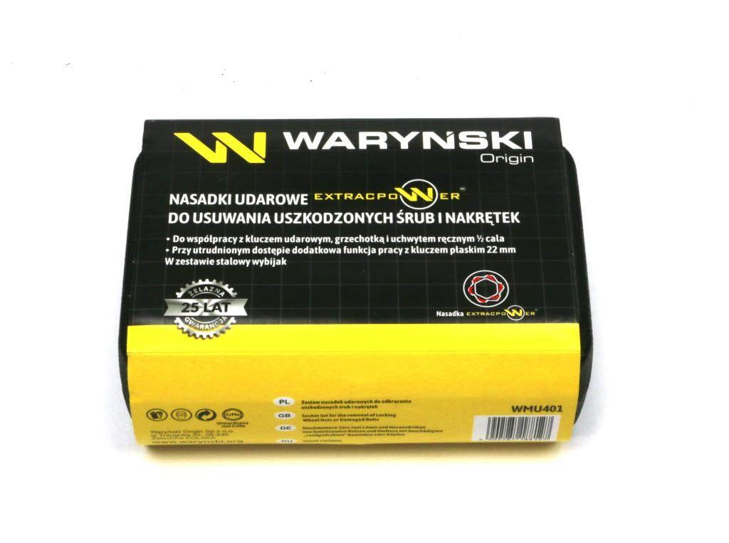 Zestaw nasadek udarowych 1/2 z uchwytem kluczowym do awaryjnego odkręcania - zdjęcie 2