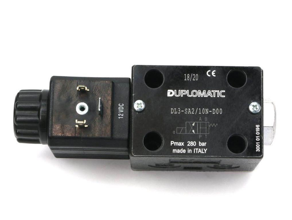 Rozdzielacz (elektrozawór) DL3-SA2/10N-D12 12V DC (cewka x 1) Compact 280ba - zdjęcie 2
