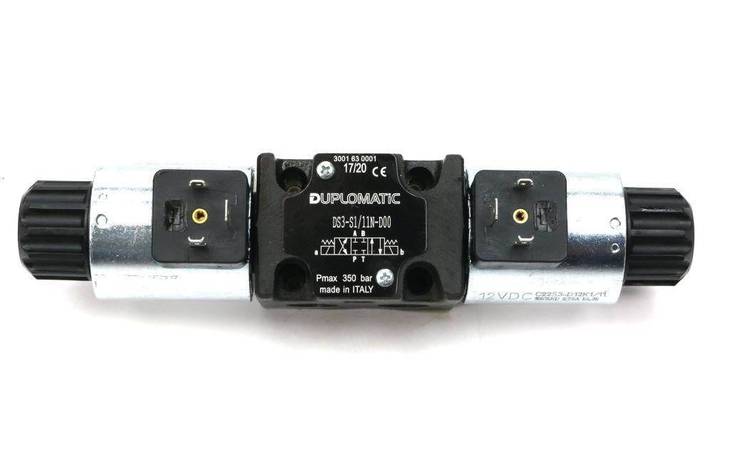 Rozdzielacz (elektrozawór) suwak "odcięty" DS3-S1/11N-D12 12V DC (cewka x 2 - zdjęcie 2