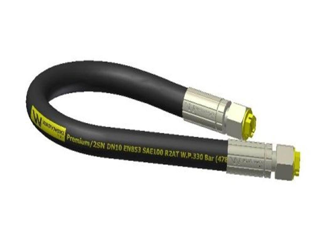 Przewód hydrauliczny 330 bar gwint M20x1.5 proste L-2700mm DN10-2SN (P11P11