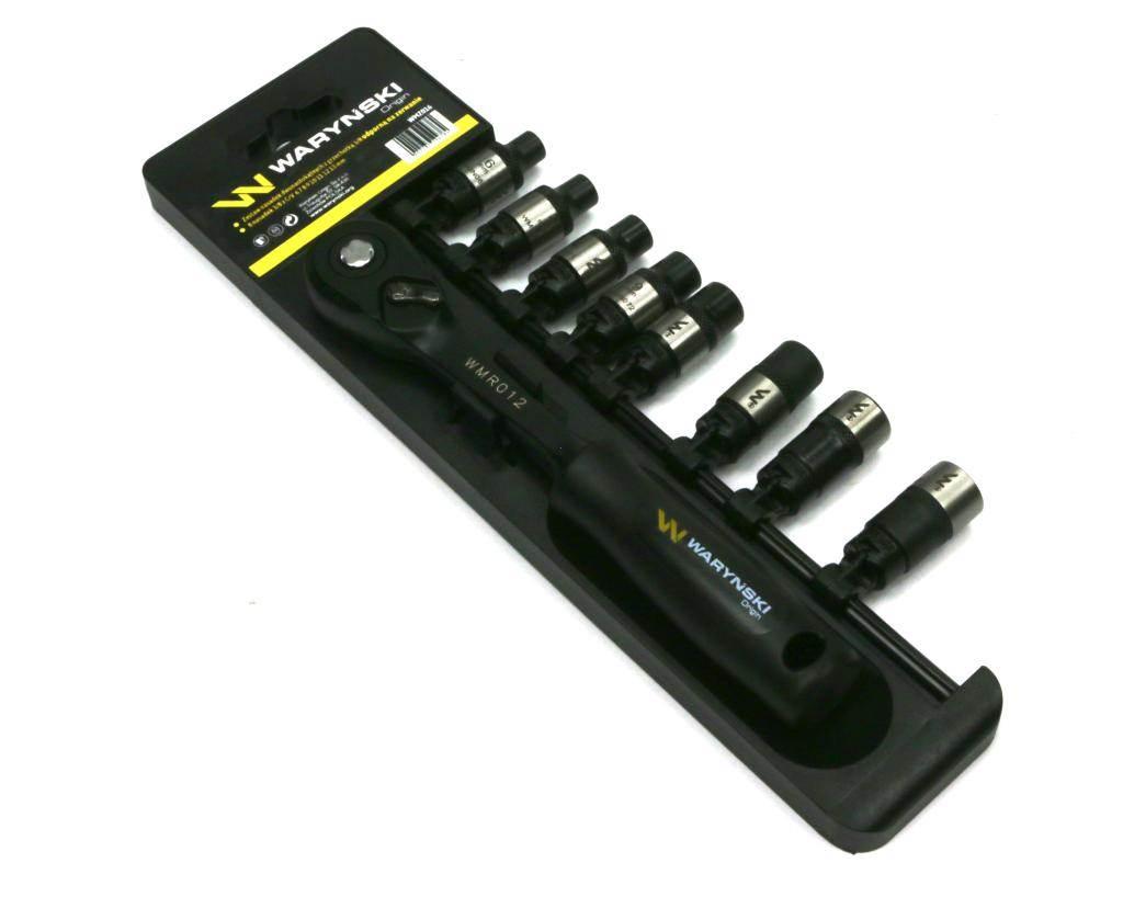 Zestaw L nasadek 3/8 6 7 8 9 10 11 12 13 mm z grzechotką Waryński WMZ016 - zdjęcie 2