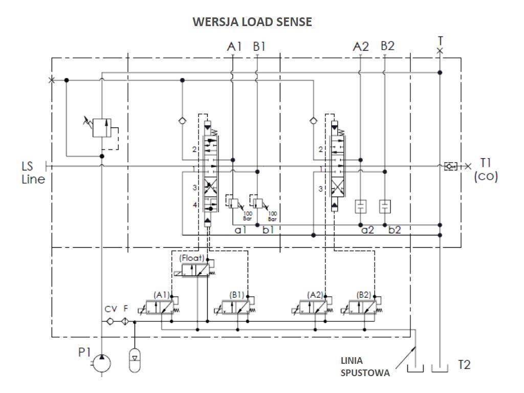 Proporcjonalny rozdzielacz hydrauliczny do ładowaczy czołowych LS (Load Sen - zdjęcie 5