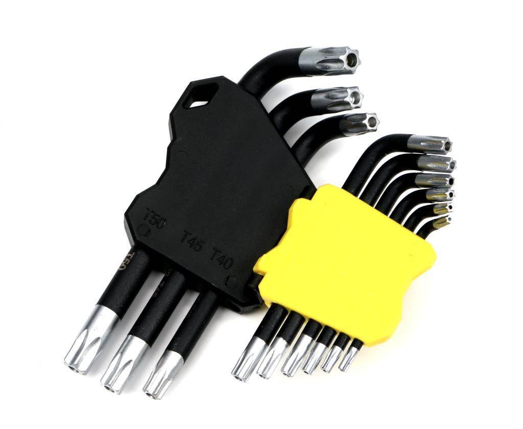 Zestaw kluczy TORX T10-T50 ze stali S2 9el w uchwycie Waryński WMK194 - zdjęcie 4