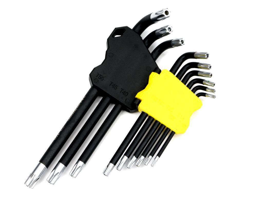 Zestaw kluczy przedłużonych TORX T10-T50 ze stali S2 9el w uchwycie Waryńsk - zdjęcie 4
