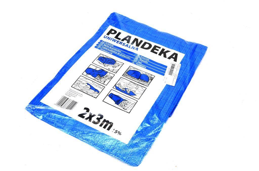 Plandeka LEKKA 2x3m (niebieska) gramatura 55g/m2 PLAND2X3-LN