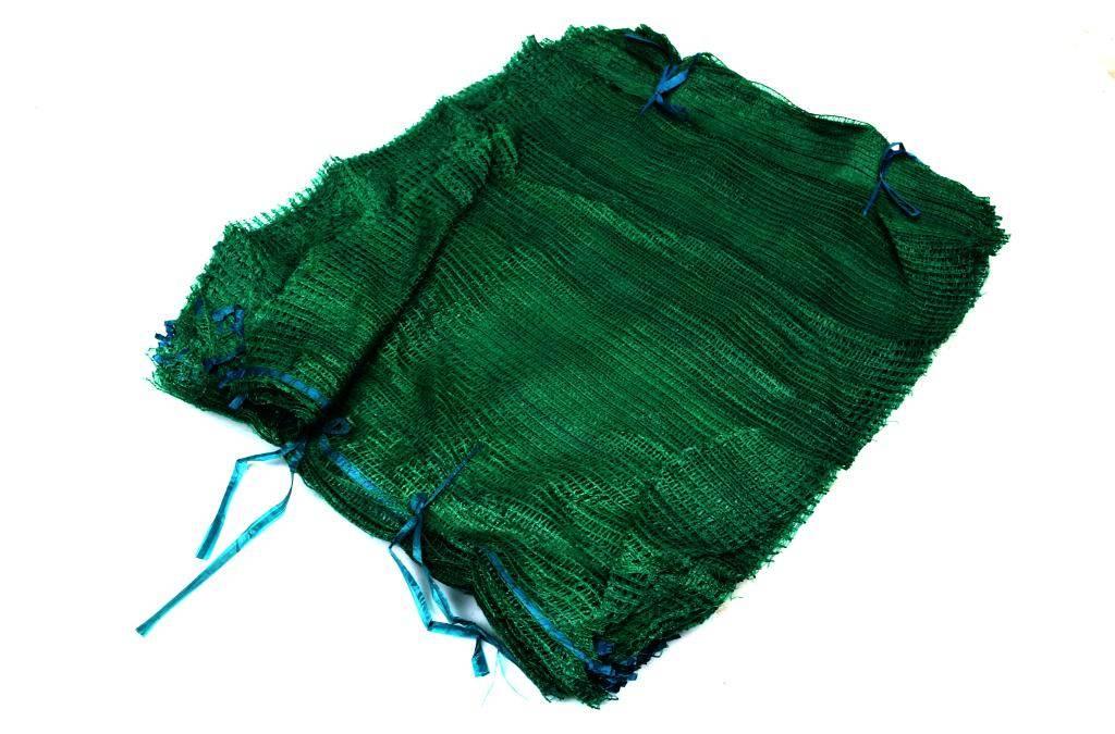 Worek raszlowy 25-30kg z zaciągiem zielony ( opakowane zawiera 100 szt.)