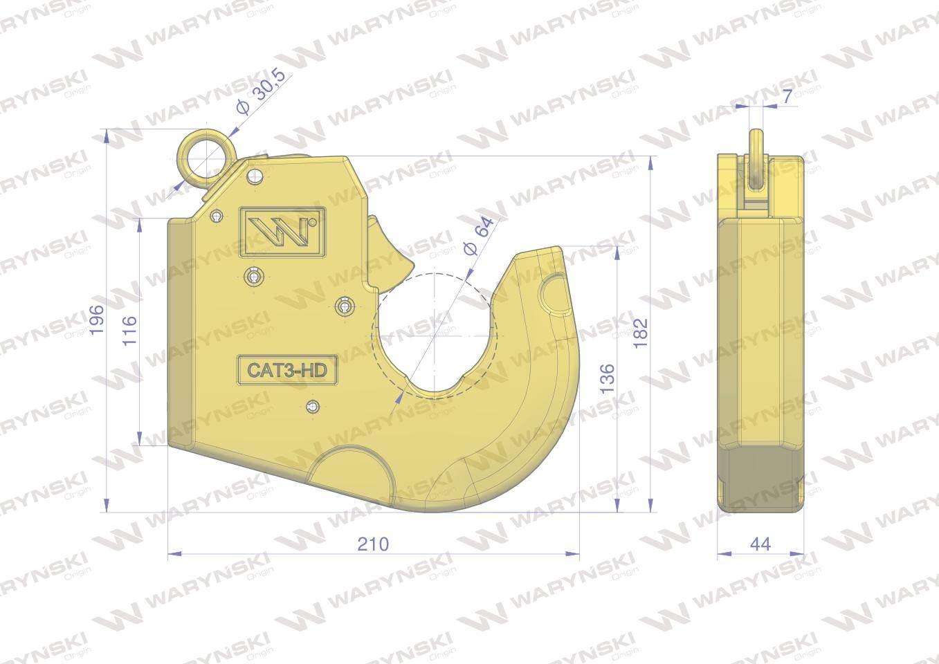 Hak szybkosprzęg końcówka do spawania Cat-3HD WARYŃSKI W-6183 - zdjęcie 5