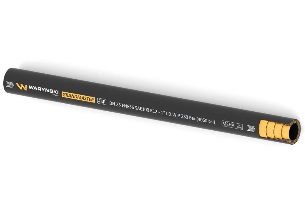 Wąż hydrauliczny do zakuwania GRANDMASTER 4SP DN25 4-oplotowy 280 Bar Waryń - zdjęcie 2