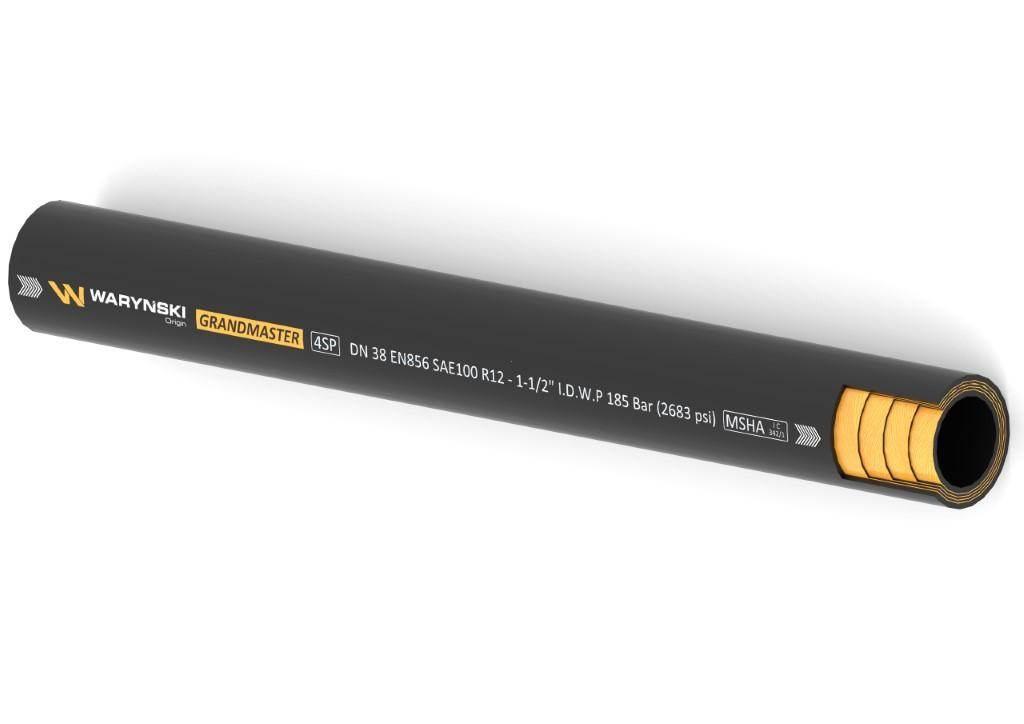 Wąż hydrauliczny do zakuwania GRANDMASTER 4SP DN38 4-oplotowy 185 Bar Waryń - zdjęcie 2