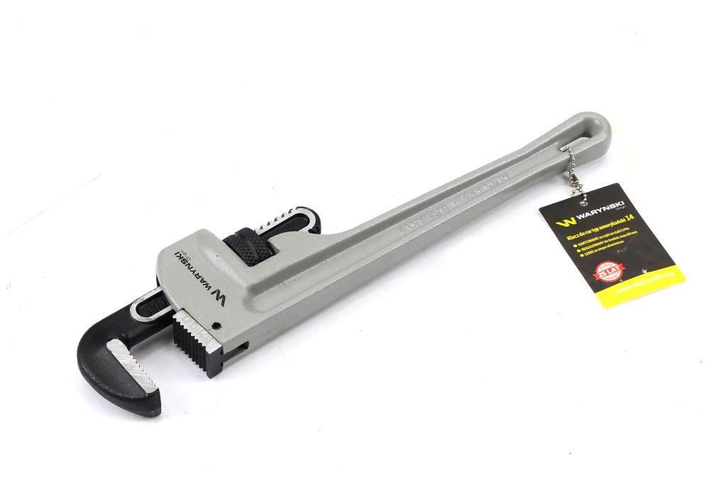 Klucz do rur typ amerykański 12" uchwyt aluminium wzmocniony szczęki CrMo m - zdjęcie 2