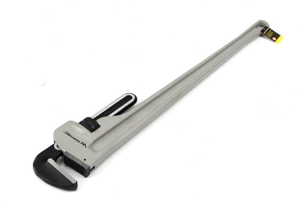 Klucz do rur typ amerykański 48" uchwyt aluminium wzmocniony szczęki CrMo m - zdjęcie 2