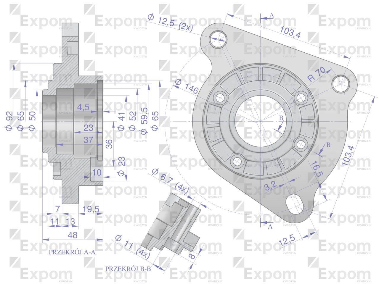Głowica rozrusznika C-360 3P MF-3 typu Magneton 9142764 Blue Line EXPOM KWI - zdjęcie 2