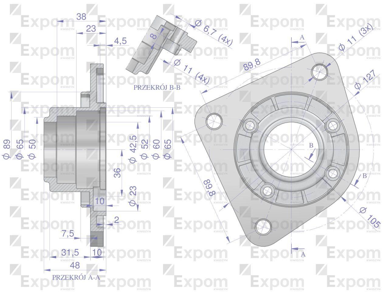 Głowica rozrusznika C-385 Zetor typu Magneton 9142742 Blue Line EXPOM KWIDZ - zdjęcie 2
