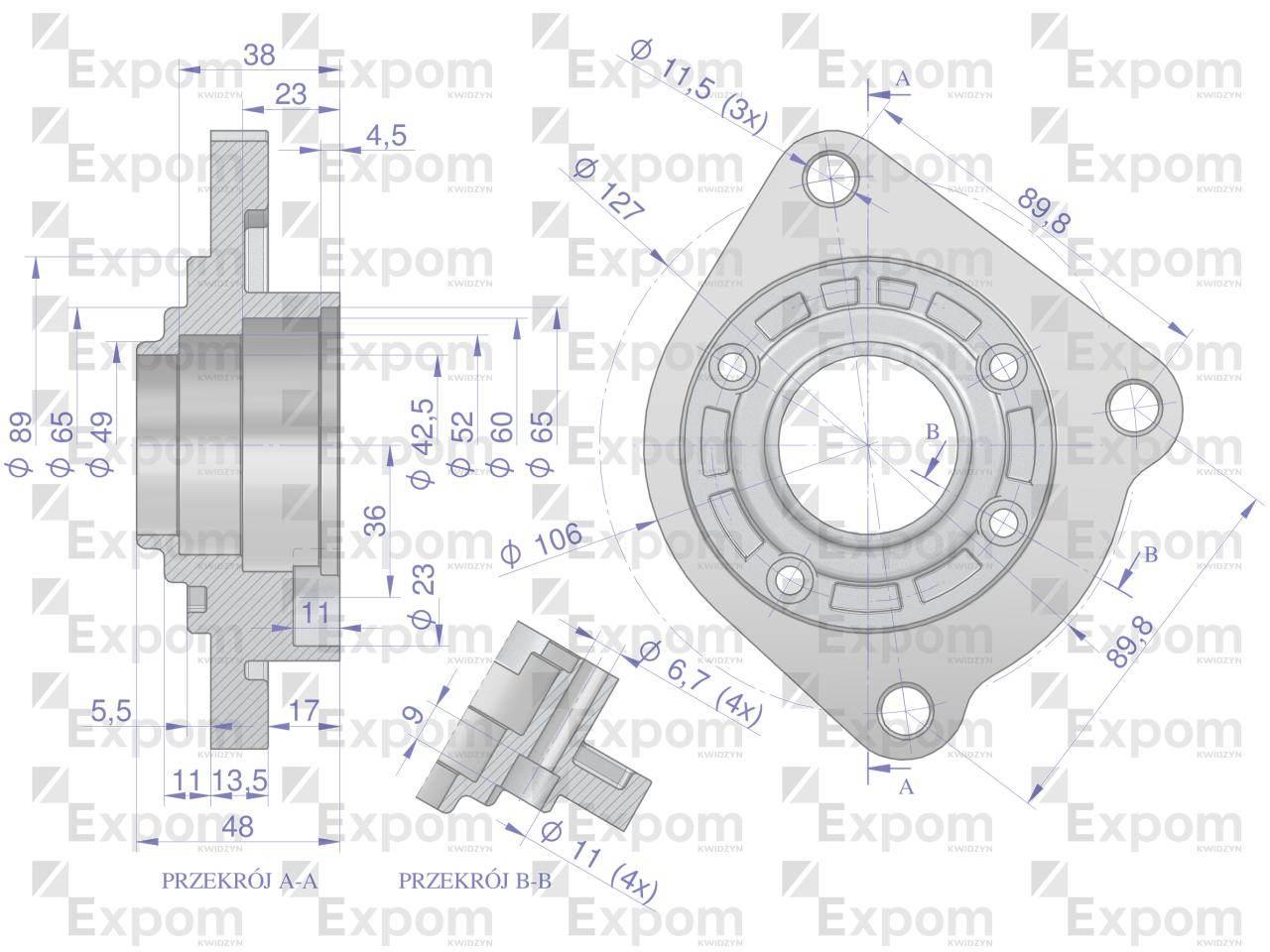 Głowica rozrusznika Case MF typu Magneton 9142720 Blue Line EXPOM KWIDZYN - zdjęcie 2