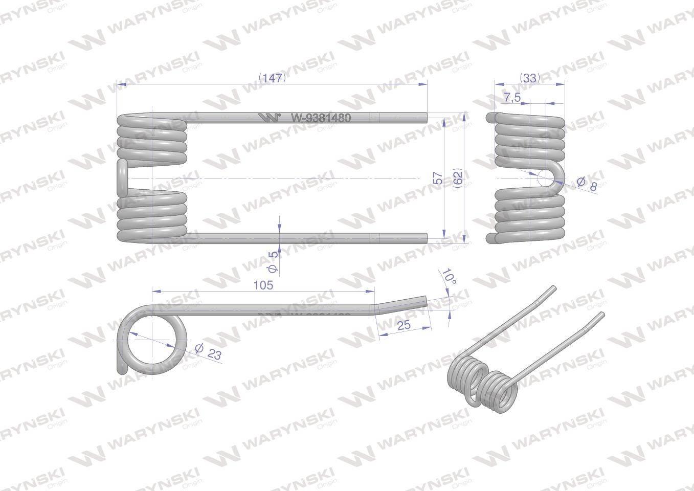 Palec podbieracza zastosowanie Krone 9381480 Waryński W-9381480 - zdjęcie 2