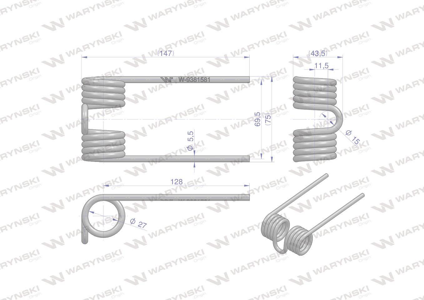 Palec podbieracza zastosowanie Krone 9381581 Waryński W-9381581 - zdjęcie 2