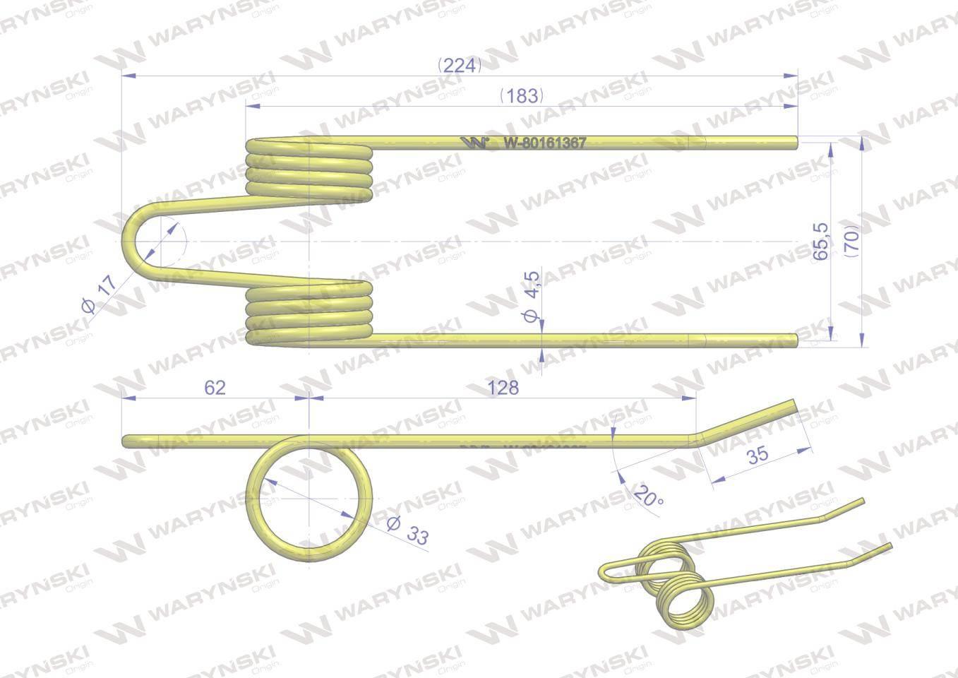 Palec podbieracza zastosowanie NEW HOLLAND 80161367 Waryński W-80161367 - zdjęcie 2
