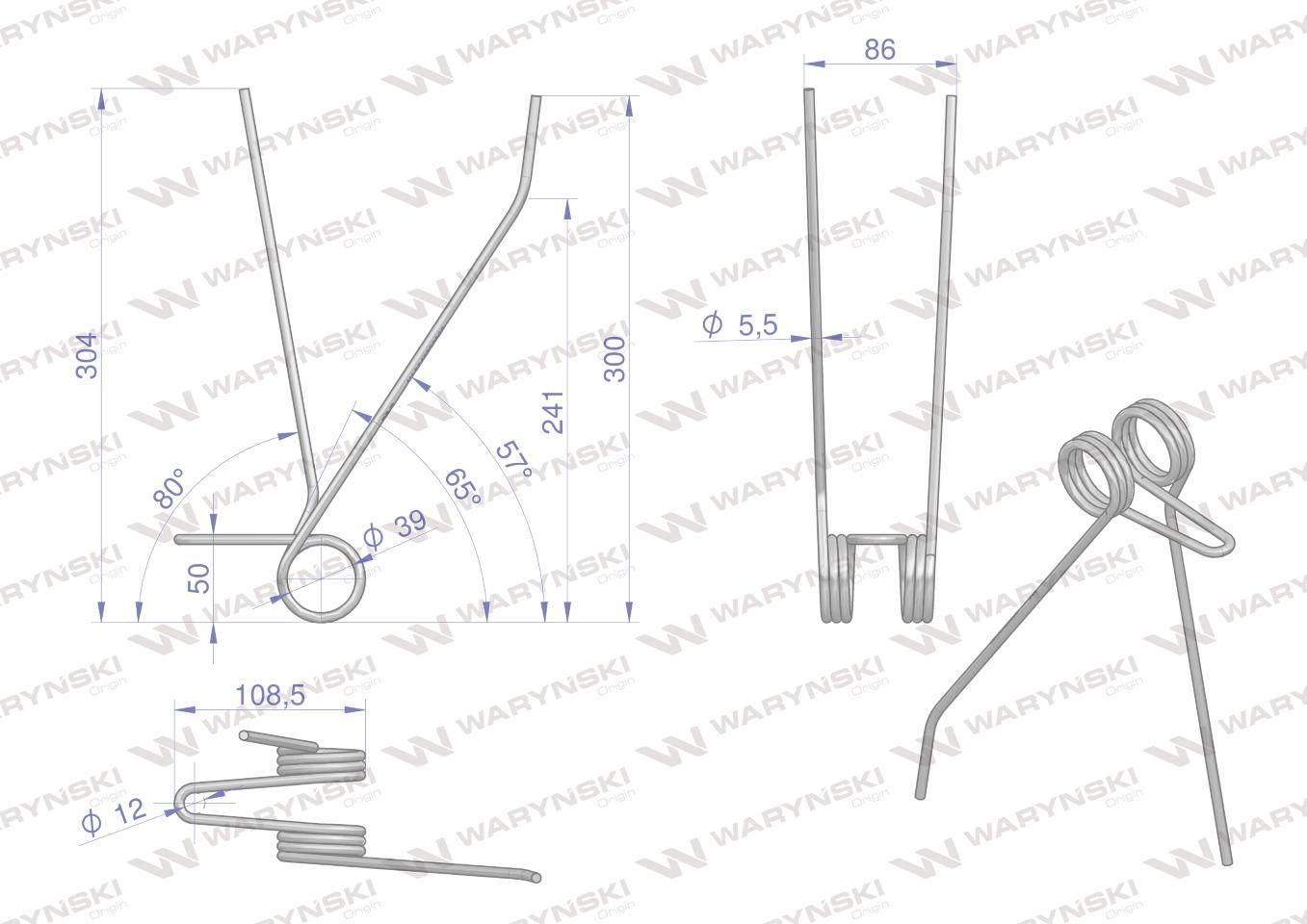 Palec zagarniacza Siewnik Poznaniak W-3043300030 Waryński W-3043300030 - zdjęcie 2