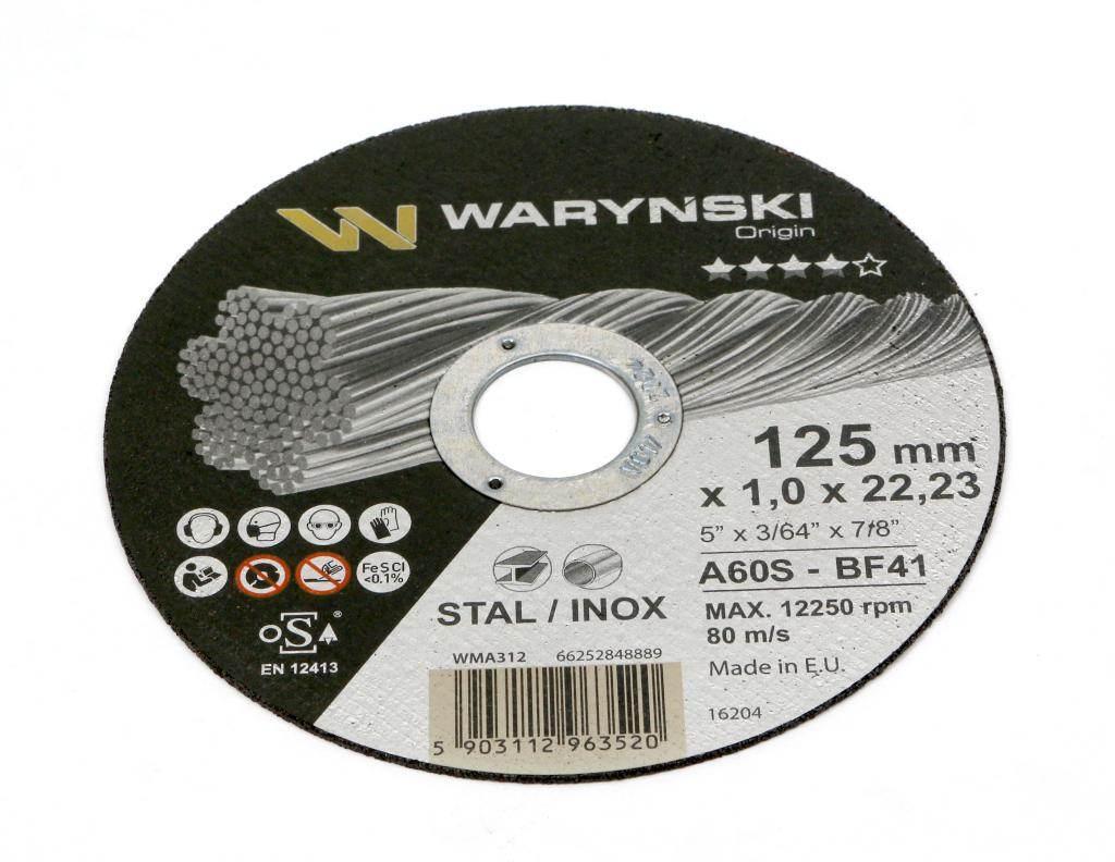 Tarcza do cięcia metalu 125 x1.0 x22.23 mm Waryński szt w op 5 szt) 5szt