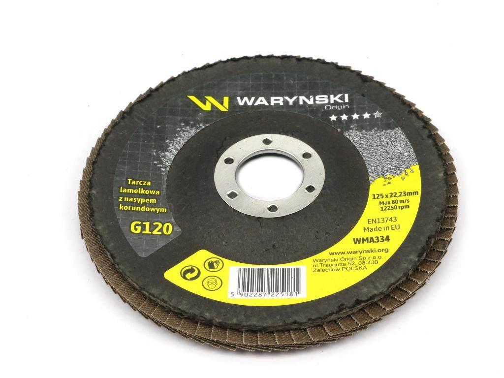 Tarcza do szlifierki 125 mm lamelkowa z elektrokorundem GR120 szt.) Waryńsk